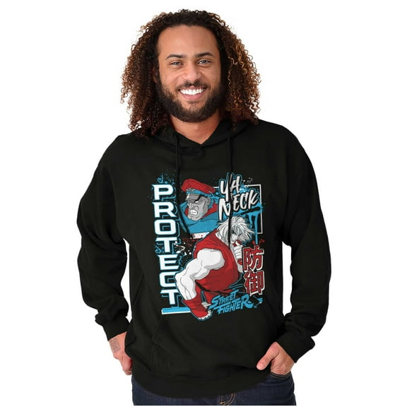 Street Fighter Protect Ya Neck Hoodie Sweatshirt Women Men Brisco Brands S