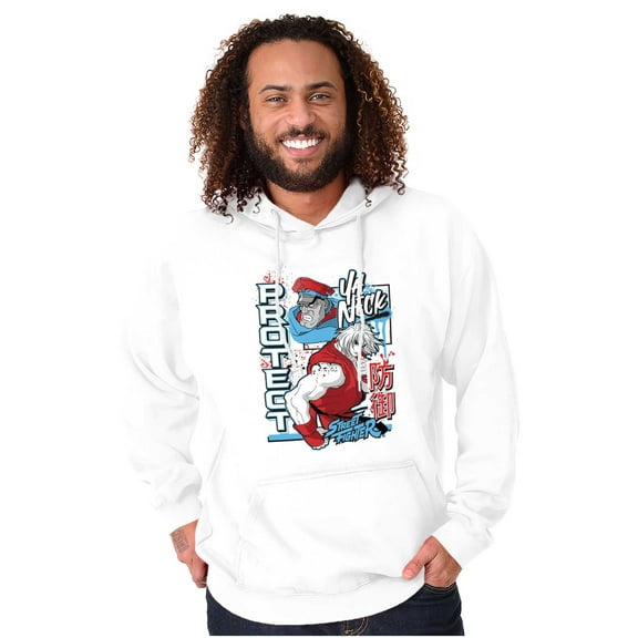 Street Fighter Protect Ya Neck Unisex Plus Size Hoodie Brisco Brands 5X