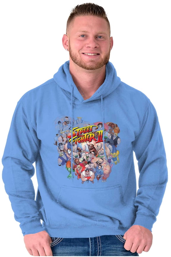 Street Fighter Retro 90s Arcade Gamer Hoodie Sweatshirt Women Men Brisco Brands L