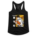 thumbnail image 1 of Street Fighter Ryu Black Junior Women's Racerback Tank Top T-Shirt, 1 of 2