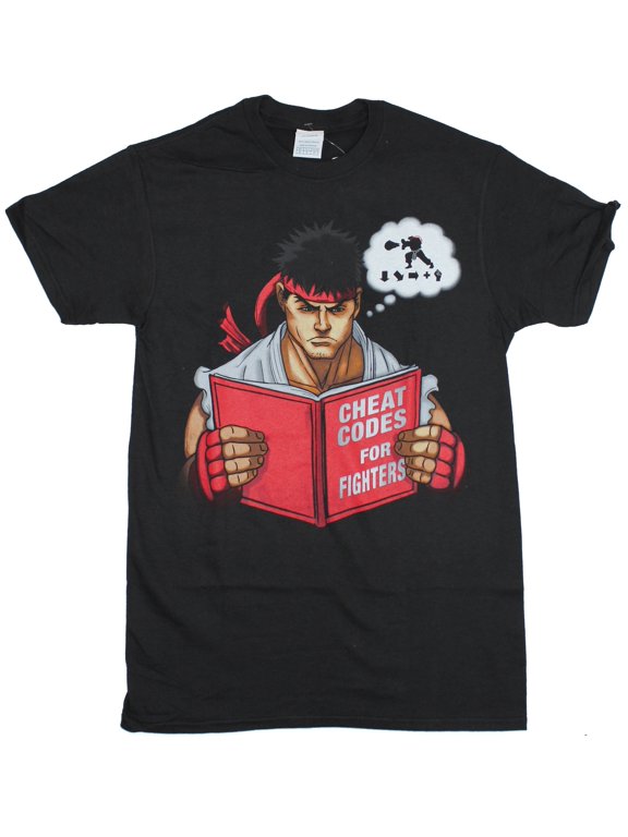 Mens T-Shirt - Ryu Studies Codes for Fighters Image (2X-Large)