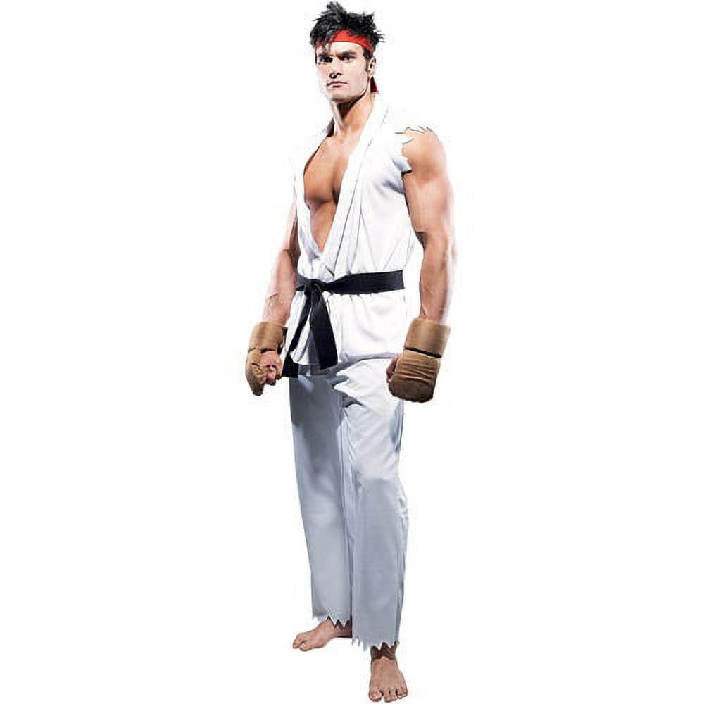 Street Fighter Ryu Adult White Cosplay Costume