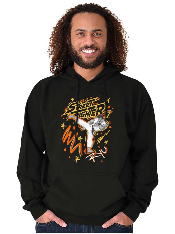 Ryu Graffiti Marker Graphic Pullover Hoodie Brisco Brands S