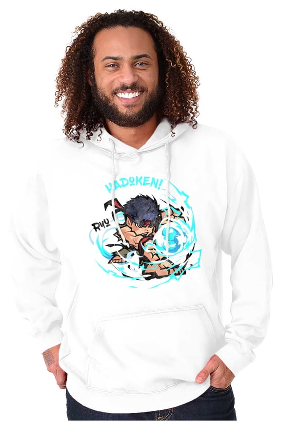 Street Fighter Ryu Hadoken 90s Gamer Hoodie Sweatshirt Women Men Brisco Brands M