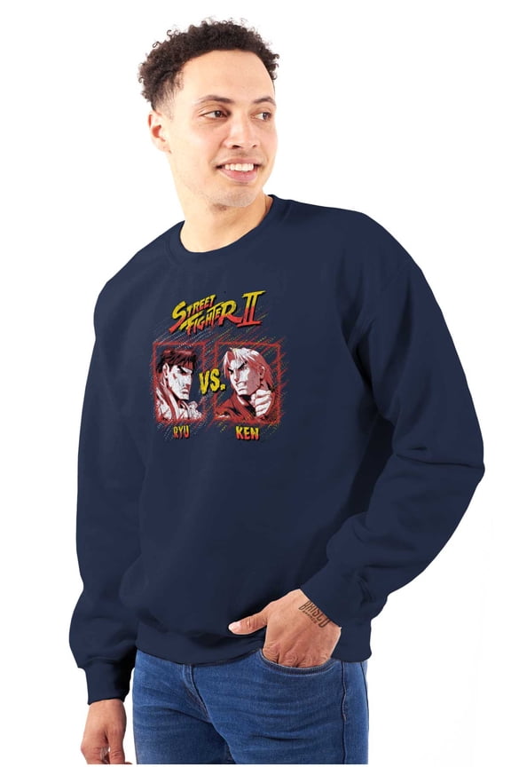 Ryu Ken 90s Gamer Unisex Plus Size Sweatshirt Brisco Brands 5X