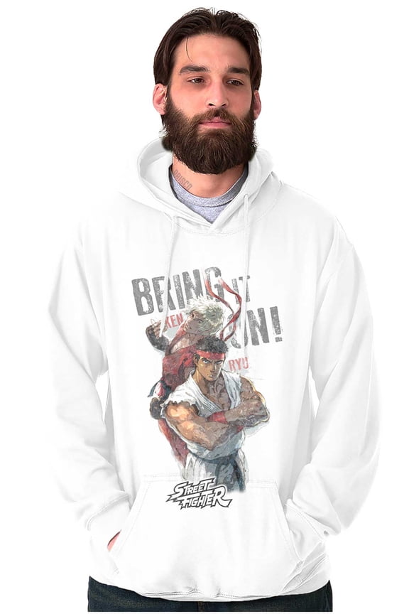 Street Fighter Ryu Ken Bring It On Hoodie Sweatshirt Women Men Brisco Brands M