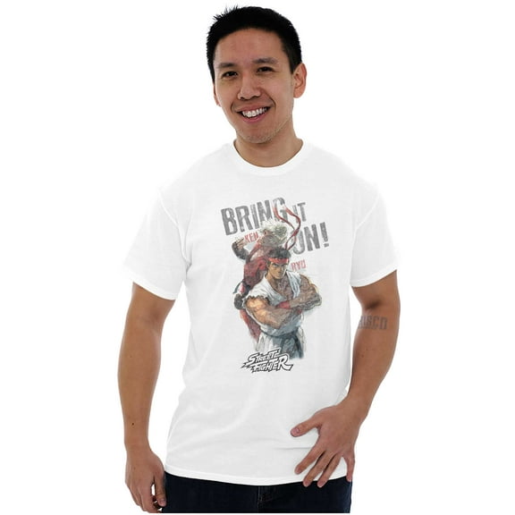 Street Fighter Ryu Ken Bring It On Men's Graphic T Shirt Tees Brisco Brands 3X