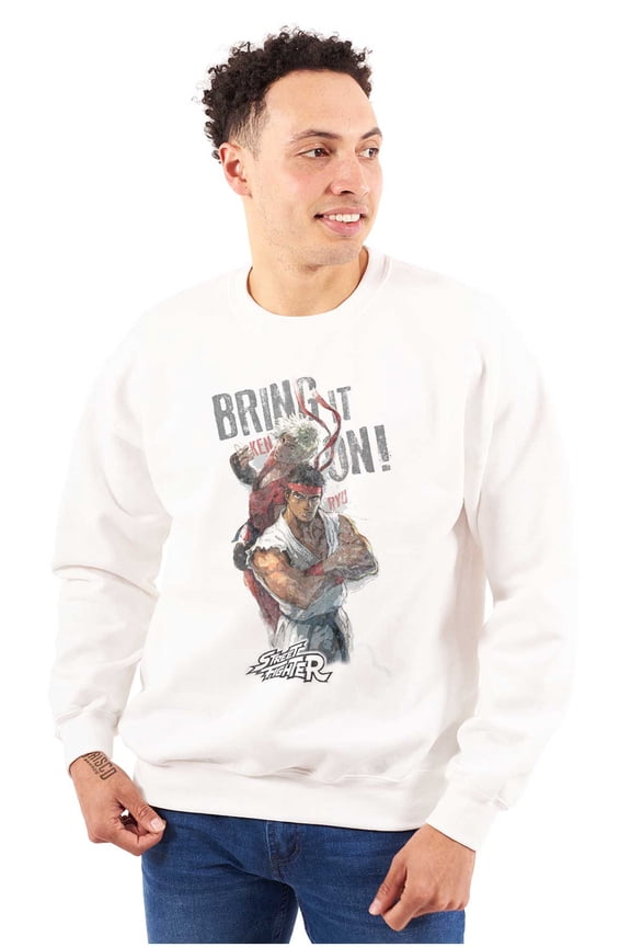 Ryu Ken Bring It On Unisex Plus Size Sweatshirt Brisco Brands 2X