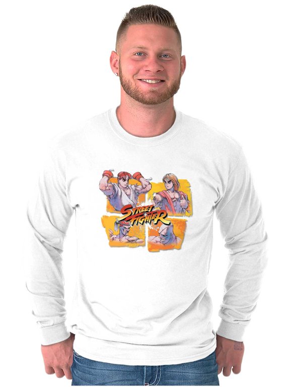 Street Fighter Ryu Ken Sagat Adon Long Sleeve TShirt Men Women Brisco Brands S