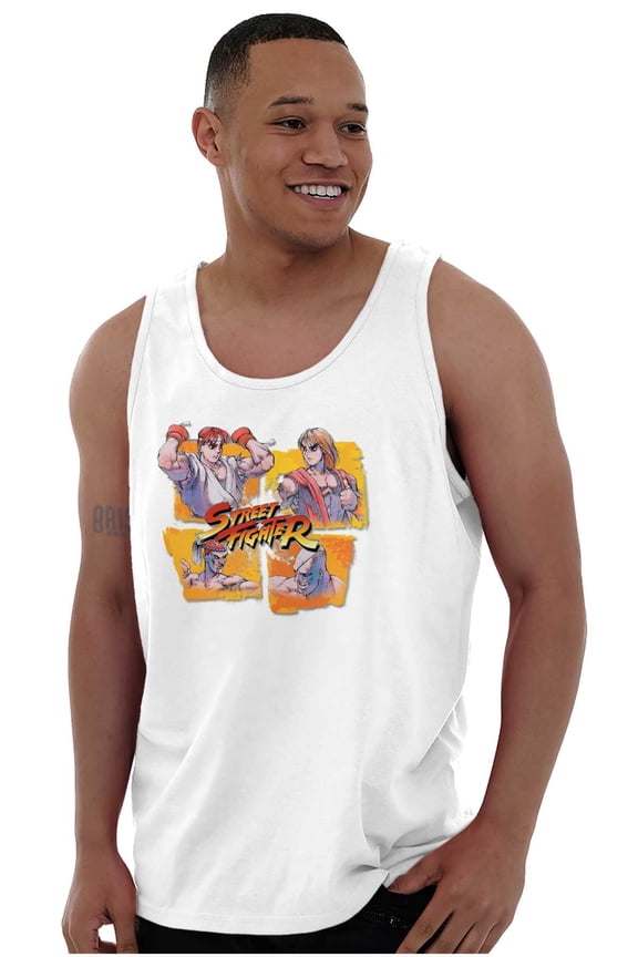 Street Fighter Ryu Ken Sagat Adon Tank Top T Shirts Men Women Brisco Brands S