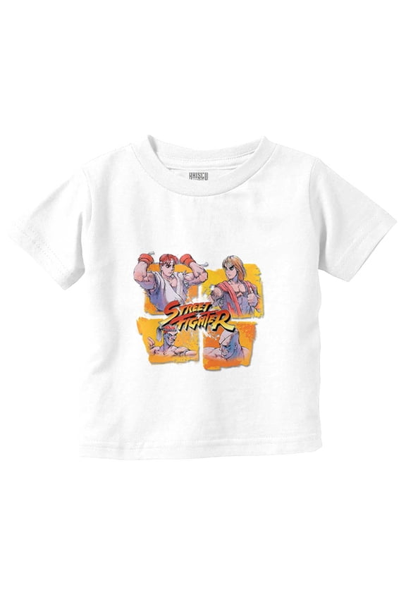 Street Fighter Ryu Ken Sagat Adon Toddler Boy Girl T Shirt Infant Toddler Brisco Brands 6M