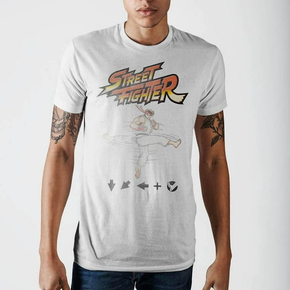Street Fighter Ryu Kick T-Shirt Small