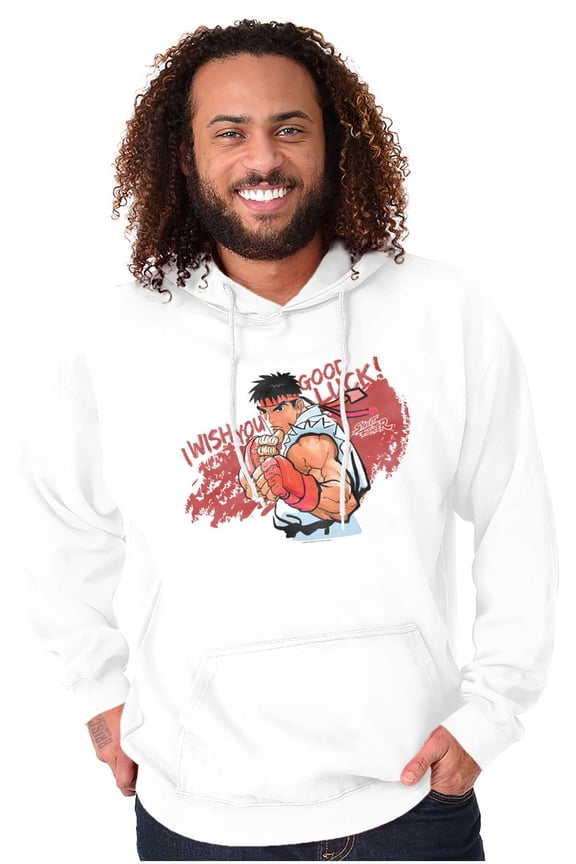 Ryu Vintage Gamer Unisex Plus Size Hoodie Brisco Brands 5X