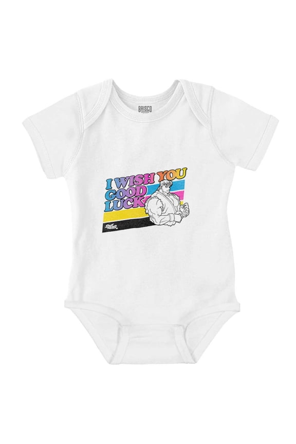 Street Fighter Ryu Wish You Good Luck Romper Boys or Girls Infant Baby Brisco Brands 24M