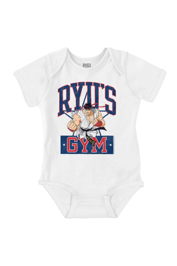 Street Fighter Ryu's Gym Workout Bodysuit Jumper Boys Infant Baby Brisco Brands 12M
