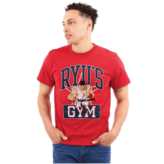 Street Fighter Ryu's Gym Workout Men's Graphic T Shirt Tees Brisco Brands M