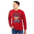 thumbnail image 1 of Street Fighter Ryu's Gym Workout Men's Long Sleeve Tee T Shirt Brisco Brands L, 1 of 6