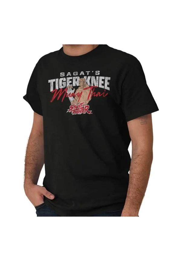 Street Fighter Sagat 90s Capcom Video Gamer Fan Gift Unisex T-Shirt, up to Size 5XL