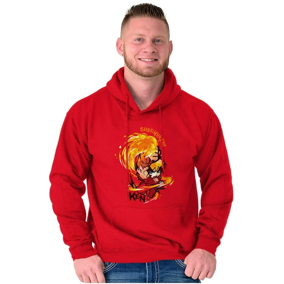 Street Fighter Shoryuken Ken Vintage Hoodie Sweatshirt Women Men Brisco Brands M
