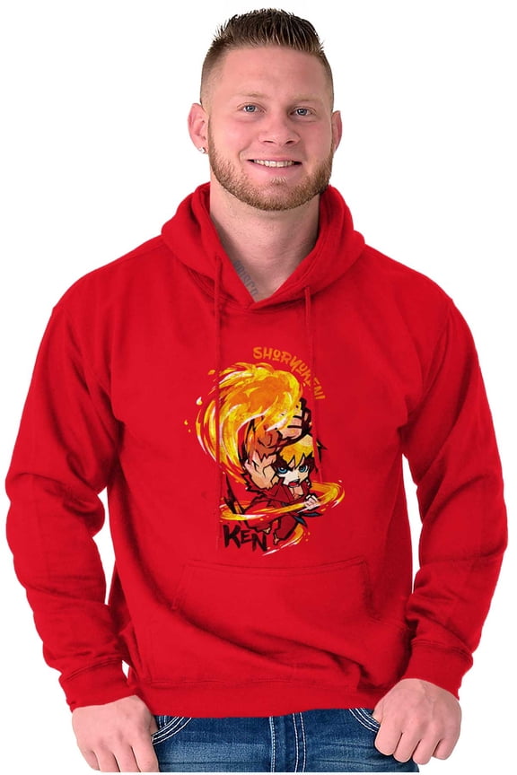 Street Fighter Shoryuken Ken Vintage Hoodie Sweatshirt Women Men Brisco Brands M