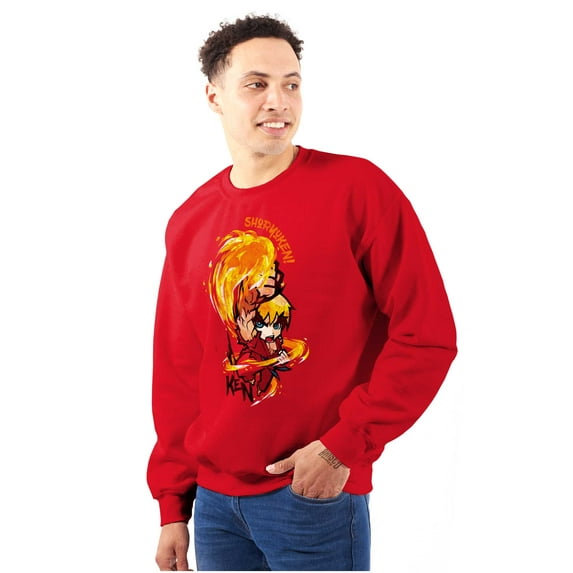 Street Fighter Shoryuken Ken Vintage Sweatshirt for Men or Women Brisco Brands M