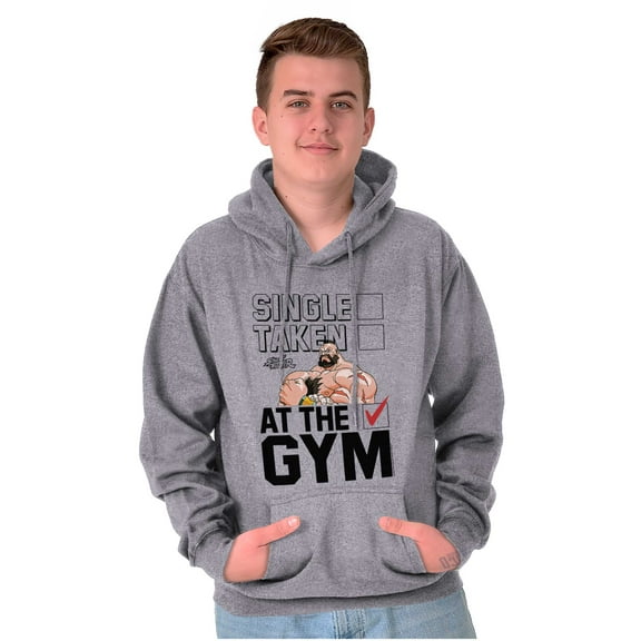 Street Fighter Single Taken at Gym Unisex Plus Size Hoodie Brisco Brands 4X