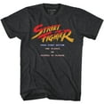 thumbnail image 1 of Street Fighter Start Screen Black Heather Adult T-Shirt, 1 of 3