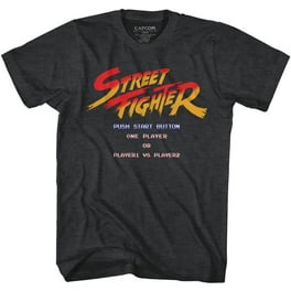 Street Fighter Round One Comic Black Adult T-Shirt 4Xl Street Fighter Round One Comic Black Adult T-Shirt 4Xl