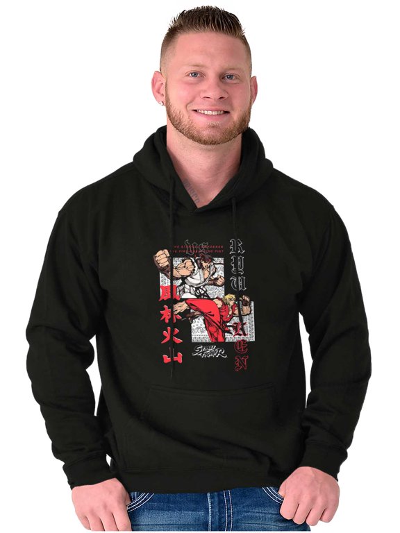Urban Kanji Ryu Ken Graphic Pullover Hoodie Brisco Brands L