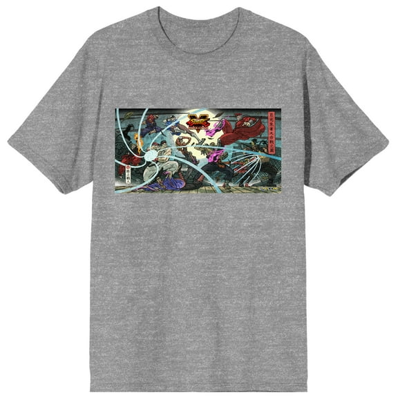 Street Fighter V Arcade Edition Men's Athletic Heather Graphic Tee-S