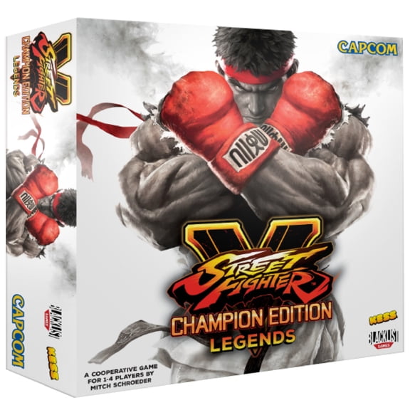KESS: Street Fighter V: Champion Edition - Legends - Battle Board Game; Combat-Filled Globetrotting Adventure, Brawling Co-Op, Ages 14+, 1-4 Players