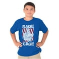 thumbnail image 1 of Street Fighter Vega Rage Cage USA Boys Kids T Shirt Tees Tops Teen Brisco Brands M, 1 of 6