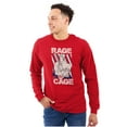 thumbnail image 1 of Street Fighter Vega Rage Cage USA Men Big & Tall Long Sleeve Tee Brisco Brands 2X, 1 of 5