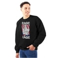 thumbnail image 1 of Street Fighter Vega Rage Cage USA Men's Crewneck Sweatshirt Brisco Brands S, 1 of 6