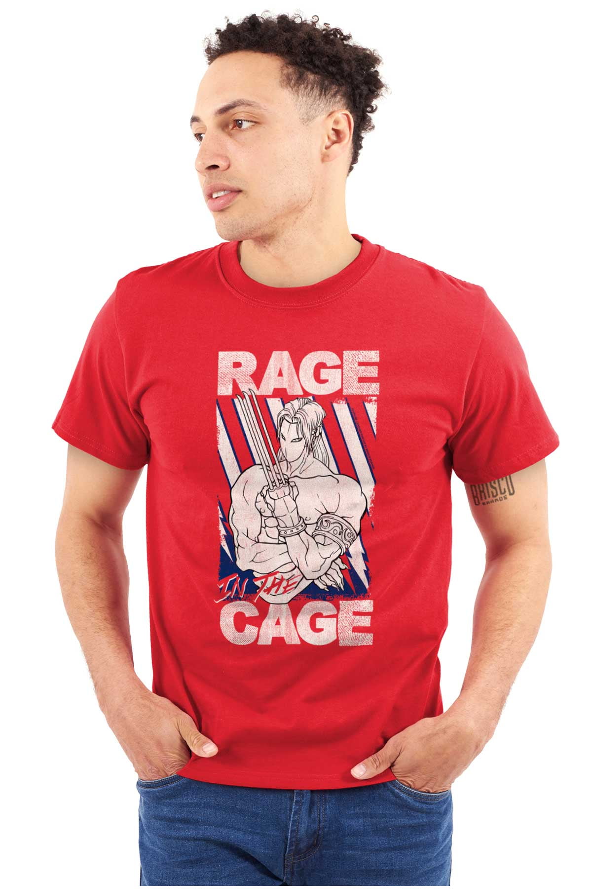 Street Fighter Vega Rage Cage USA Men's Graphic T Shirt Tees