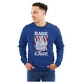 thumbnail image 1 of Street Fighter Vega Rage Cage USA Men's Long Sleeve Tee T Shirt Brisco Brands S, 1 of 6