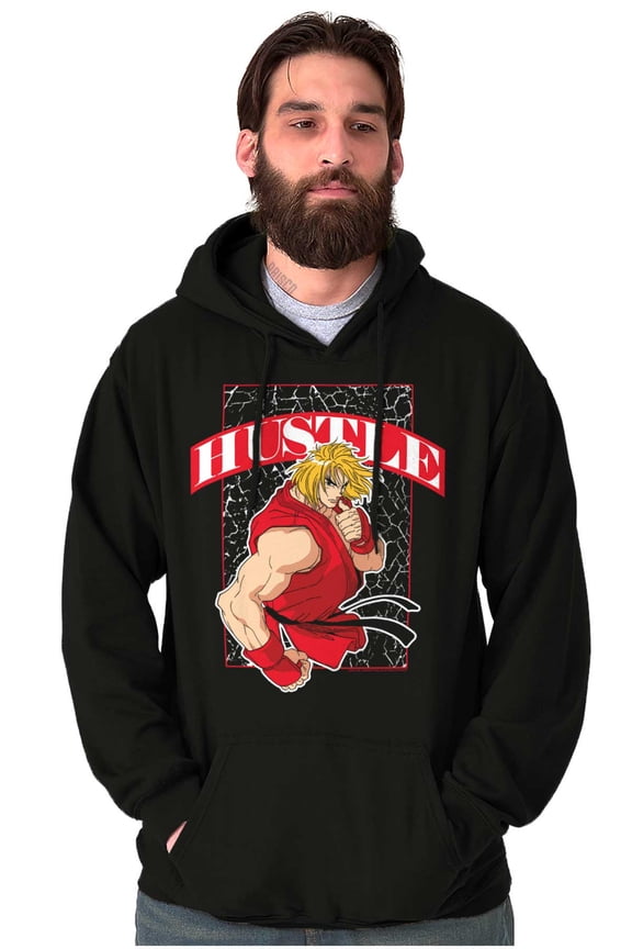 Street Fighter Video Game Ken Hustle Hoodie Sweatshirt Women Men Brisco Brands X