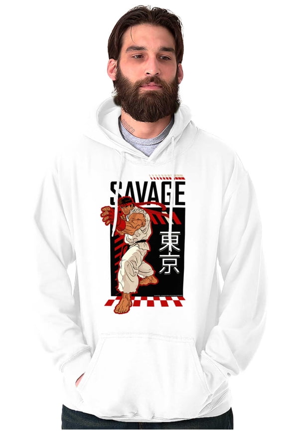 Street Fighter Video Game Ryu Savage Hoodie Sweatshirt Women Men Brisco Brands S