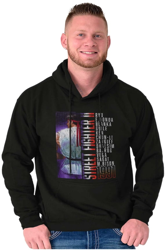 Street Fighter Video Gamer 90s Hoodie Sweatshirt Women Men Brisco Brands S