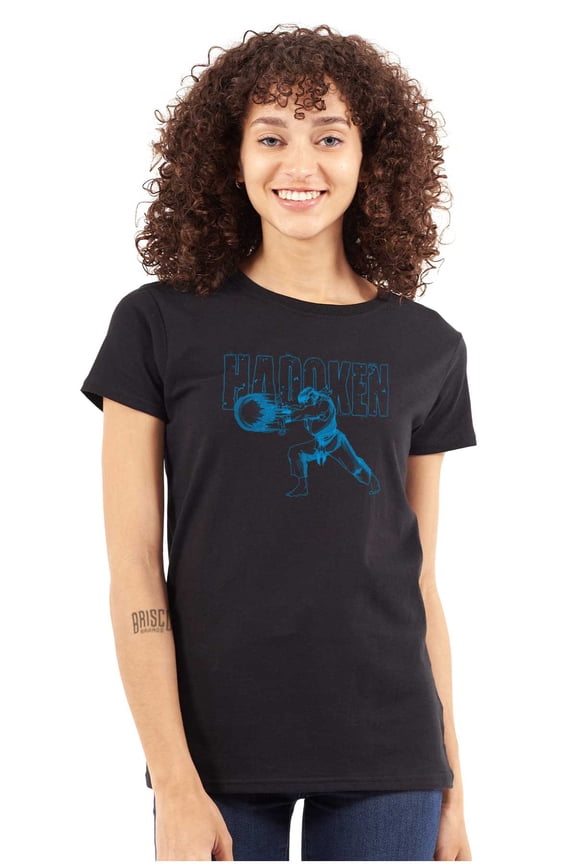Vintage Hadoken Gamer Women's Plus Size Shirt Brisco Brands 2X