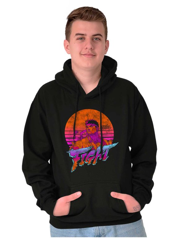 Street Fighter Vintage Ryu Sunset Hoodie Sweatshirt Women Men Brisco Brands L