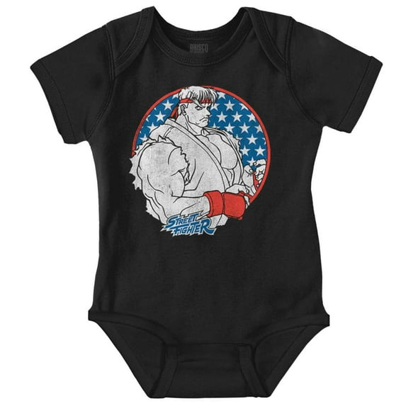 Street Fighter Vintage Video Game Bodysuit Jumper Boys Infant Baby Brisco Brands 6M