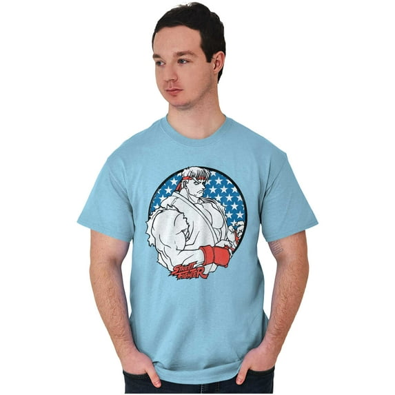 Street Fighter Vintage Video Game Men's Graphic T Shirt Tees Brisco Brands S