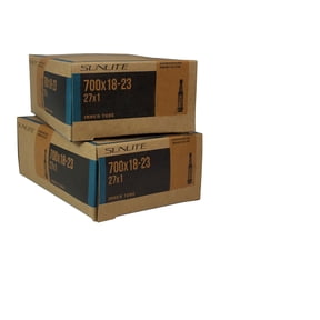 Street Fit 360 2 Tubes, 700 x 18-23 27 x 1 60mm Presta Valve Inner Tubes, Sunlite Tubes. Road, Triathalon, Recumbent and Others of The Same tire Size.