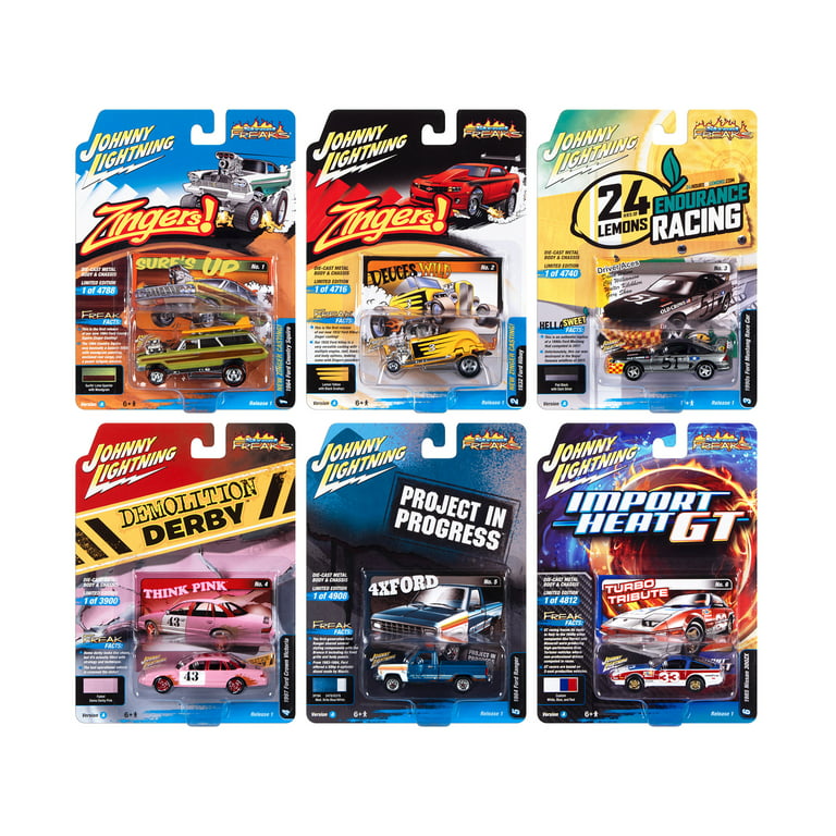 Street Freaks 2023 Set A of 6 Cars Release 1 1/64 Diecast Model Cars by Johnny Lightning