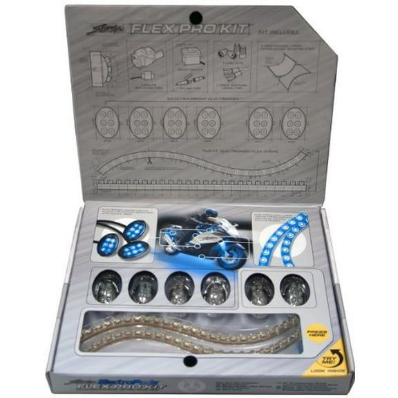 Street FX - 1044653 - Proflex Kit, Red LEDs - Chrome