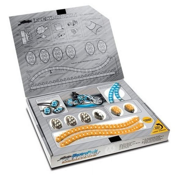 Buztronics Street FX - 1044657 - Pro Light Kit, Chrome Case - Orange