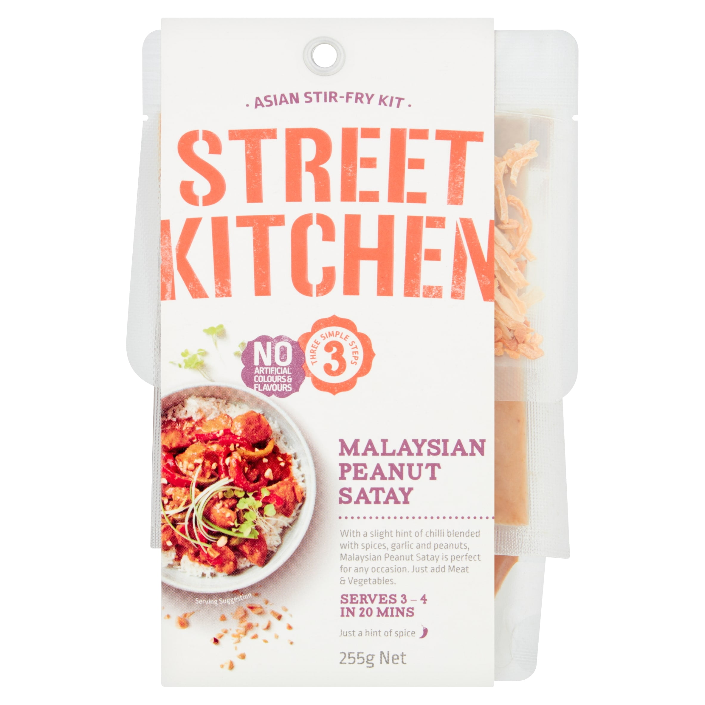 Street Kitchen Malaysian Satay Chicken Meal Kit 255G, Imported from Britain
