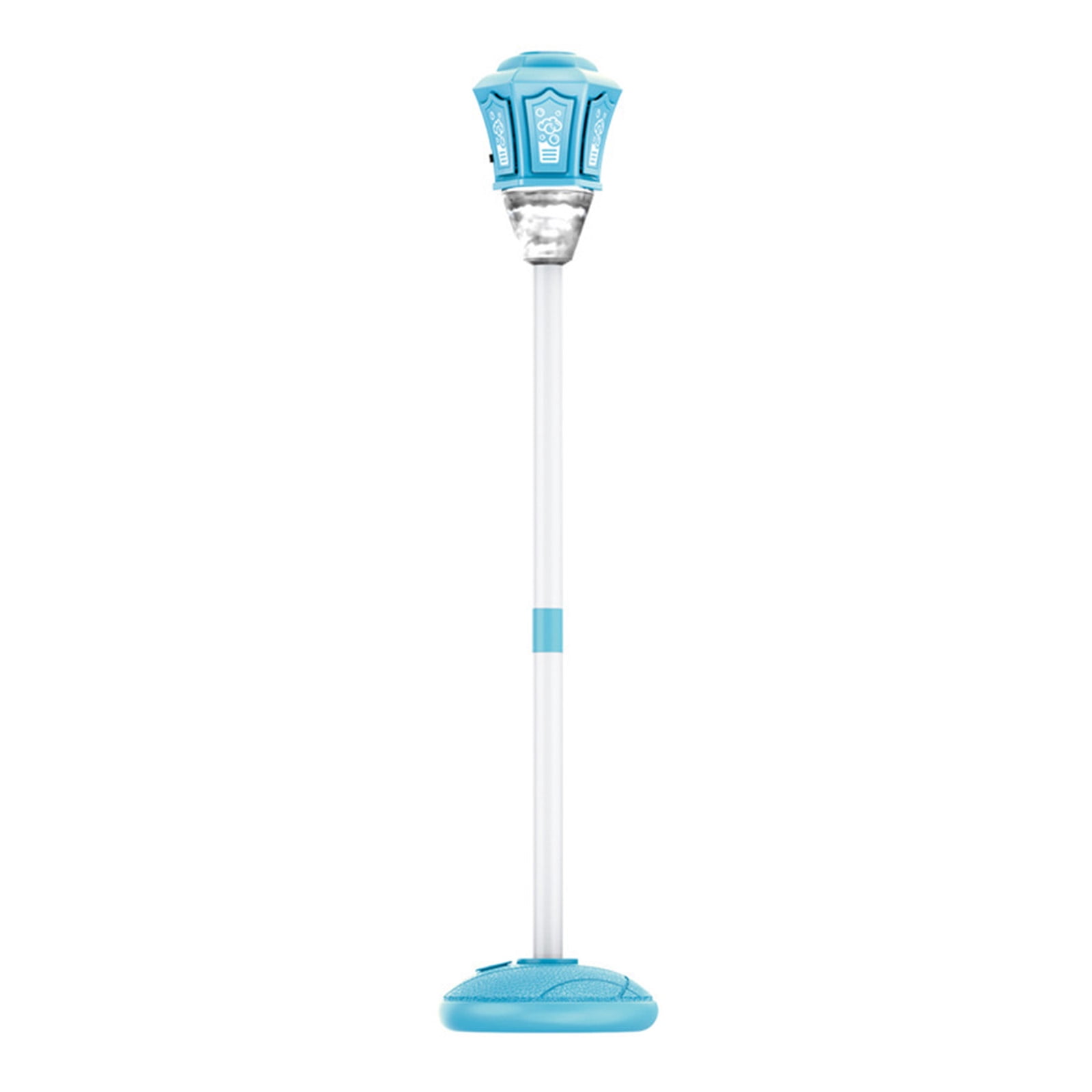 Street Lamp Bubble Machine with Light, Rechargeable Outdoor Summer Bubbles Toys for Kids & Adults, Bubble Blower and Wand Toy, Birthday Christmas Party Gifts for Toddlers Teens (Blue)
