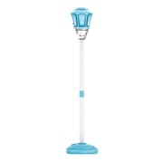 Street Lamp Bubble Machine with Light, Rechargeable Outdoor Summer Bubbles Toys for Kids & Adults, Bubble Blower and Wand Toy, Birthday Christmas Party Gifts for Toddlers Teens (Blue)
